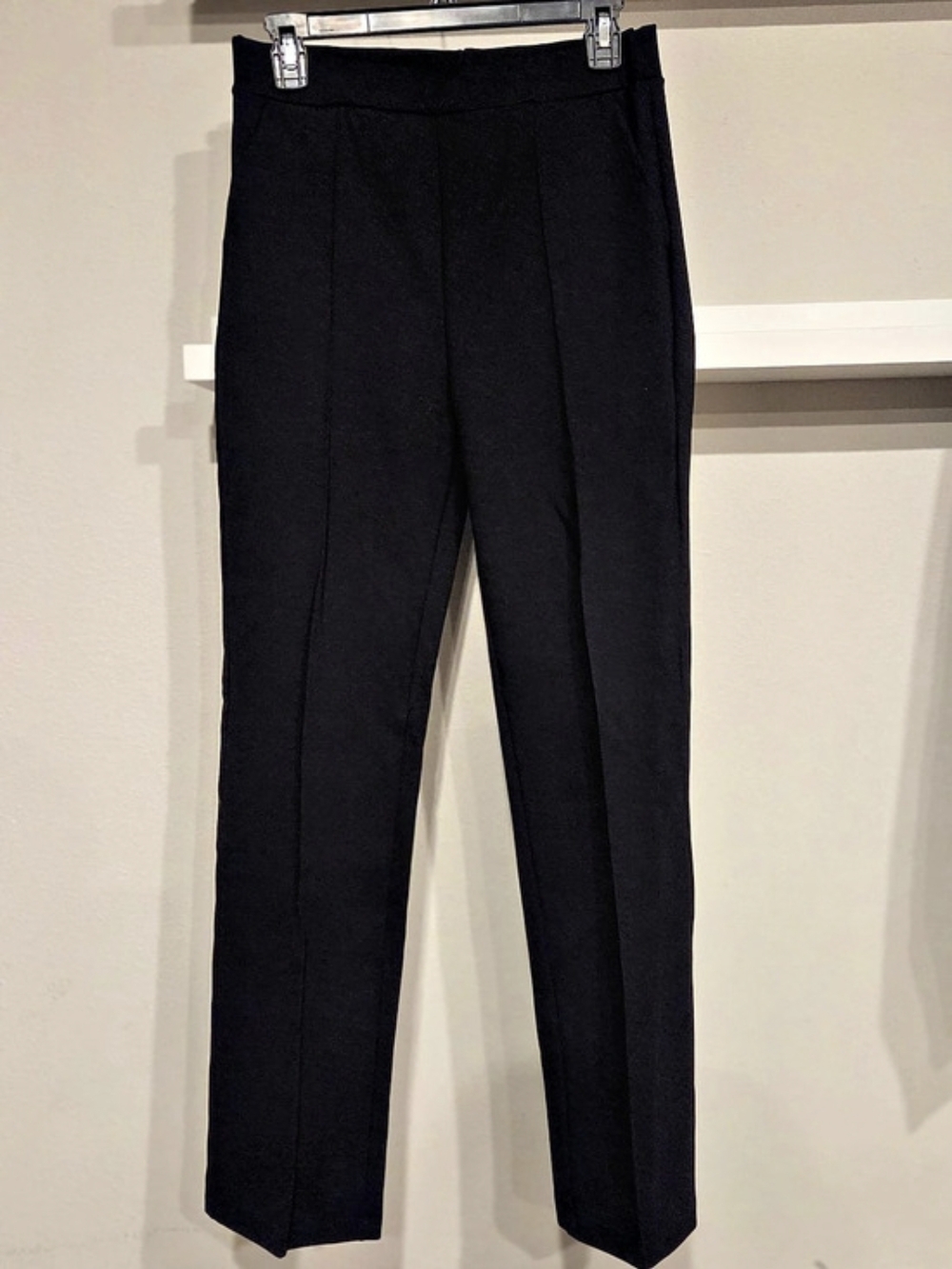 Urban Coco Women's Straight Leg Long Pants Elastic High Waist Casual Trousers